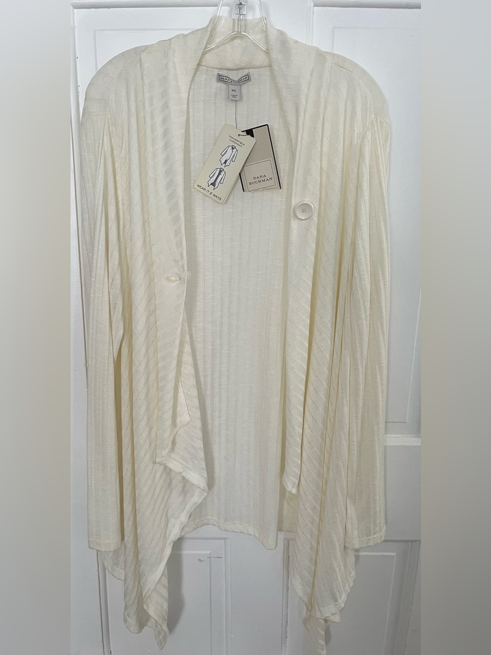 Dana Buchman Convertible Cardigan Sweater XL NWT